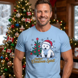 Northern Christmas Spirit & Canadian Christmas. T-shirt