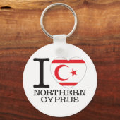 Northern Cyprus Love v2 Sleutelhanger (Voorkant)