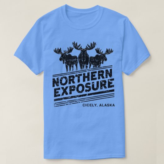 Northern Exposure distressed effect T-shirt (Design voorkant)