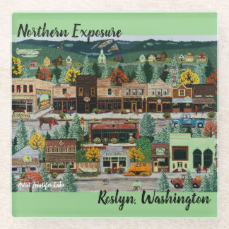 "Northern Exposure" ~ Roslyn, Washington Glazen Onderzetter