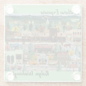 "Northern Exposure" ~ Roslyn, Washington Glazen Onderzetter (Achterkant)