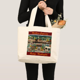 "Northern Exposure" ~ Roslyn, Washington Grote Tote Bag