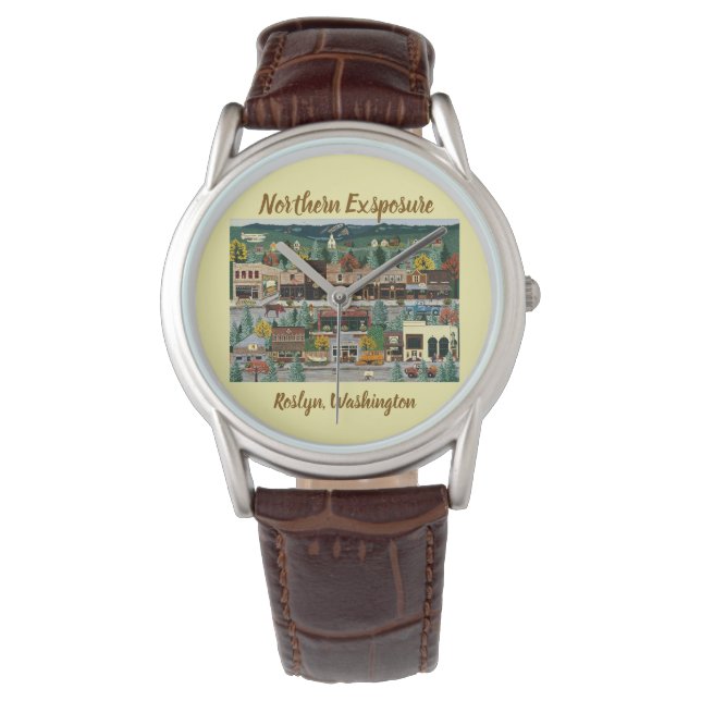 "Northern Exposure" ~ Roslyn, Washington Horloge (Voorkant)