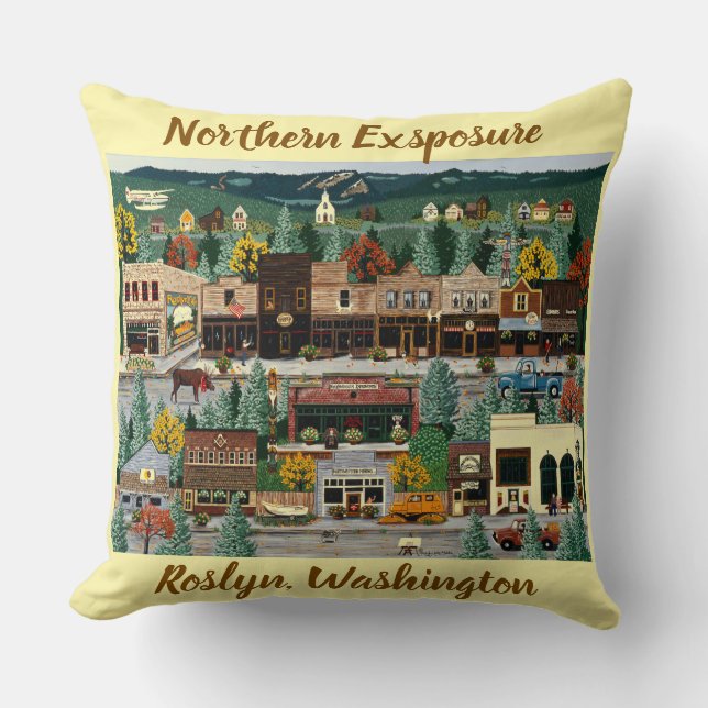 "Northern Exposure" ~ Roslyn, Washington Kussen (Voorkant)