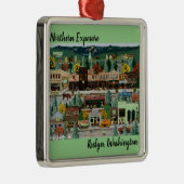 "Northern Exposure" ~ Roslyn, Washington Metalen Ornament (Rechts)