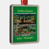 "Northern Exposure" ~ Roslyn, Washington Metalen Ornament (Rechts)
