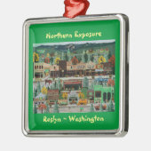 "Northern Exposure" ~ Roslyn, Washington Metalen Ornament (Links)