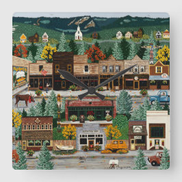 "Northern Exposure" ~ Roslyn, Washington Ronde Klok