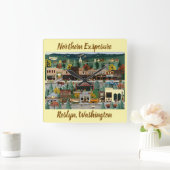 "Northern Exposure" ~ Roslyn, Washington Vierkante Klok (Huis)