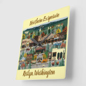 "Northern Exposure" ~ Roslyn, Washington Vierkante Klok (Hoek)