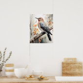 Northern Flicker Bird Art Print Poster (Keuken)