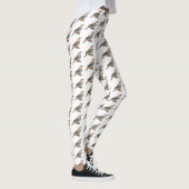 Northern flicker bird cartoon illustration leggings (Rechts)