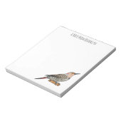 Northern flicker bird cartoon illustration notitieblok (Linkerzijde)