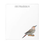 Northern flicker bird cartoon illustration notitieblok (Voorkant)