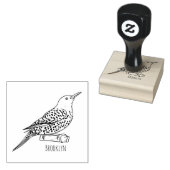 Northern flicker bird cartoon illustration rubberstempel (Gestempeld)