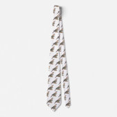 Northern flicker bird cartoon illustration stropdas (Voorkant)