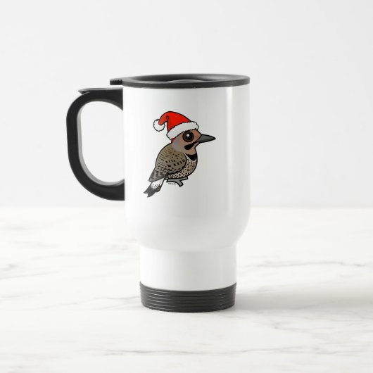 Northern Flicker Santa Claus (geel geschaatst) Reisbeker (Links)