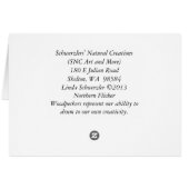 Northern Flicker Woodpecker - Frameable Art Kaart (Achterkant Horizontaal)