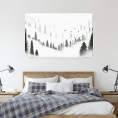Northern Forest Canvas Afdruk (Insitu (Slaapkamer))