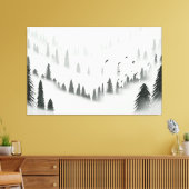 Northern Forest Canvas Afdruk (Insitu (Woonkamer))