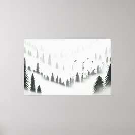 Northern Forest Canvas Afdruk