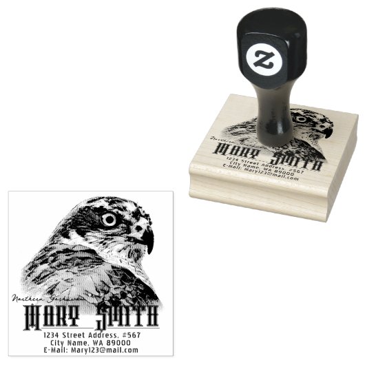 Northern Goshawk Rubberstempel (Gestempeld)