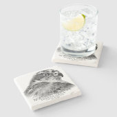 Northern Goshawk Stenen Onderzetter (Zijkant)