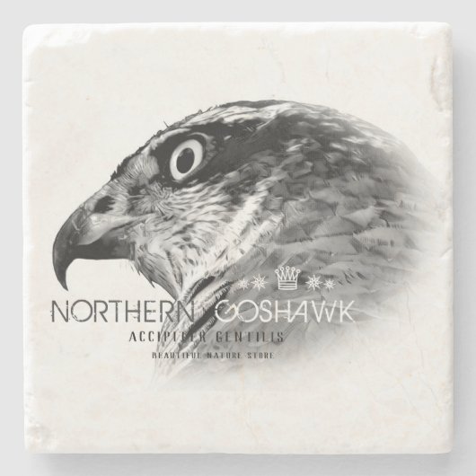 Northern Goshawk Stenen Onderzetter (Voorkant)