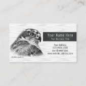 Northern Goshawk Visitekaartje (Achterkant)