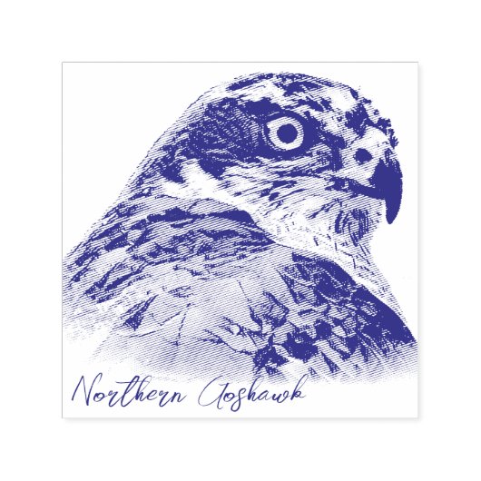 Northern Goshawk Zelfinktende Stempel (Design)