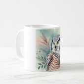 Northern Hawk Owl 060924AREF108 - Watercolor Koffiemok (Voorkant links)