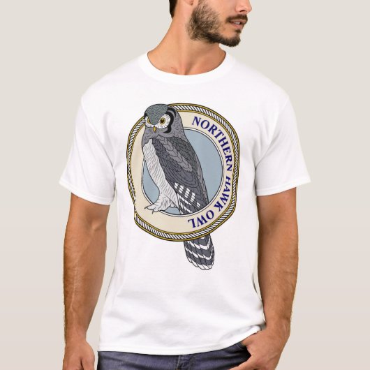 Northern Hawk Owl-M T-shirt (Voorkant)