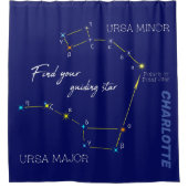 Northern Hemisphere Finding Polaris Star Douchegordijn (Voorkant)