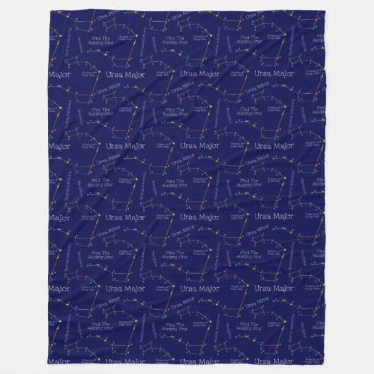 Northern Hemisphere Finding Polaris Star Fleece Deken (Voorkant)