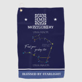 Northern Hemisphere Finding Polaris Star Golfhanddoek (Voorkant)