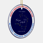 Northern Hemisphere Finding Polaris Star Keramisch Ornament (Rechts)