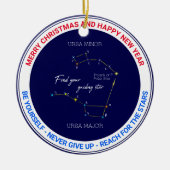 Northern Hemisphere Finding Polaris Star Keramisch Ornament (Voorkant)