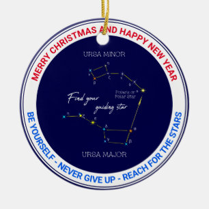 Northern Hemisphere Finding Polaris Star Keramisch Ornament
