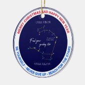 Northern Hemisphere Finding Polaris Star Keramisch Ornament (Links)
