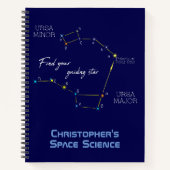 Northern Hemisphere Finding Polaris Star Notitieboek (Voorkant)