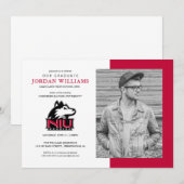 Northern Illinois Huskies | Afstuderen Aankondiging (Voorkant / Achterkant)