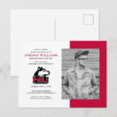 Northern Illinois Huskies | Afstuderen Aankondigingskaart (Voorkant / Achterkant)