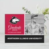 Northern Illinois Huskies | Afstuderen Kaart (Staand voorkant)