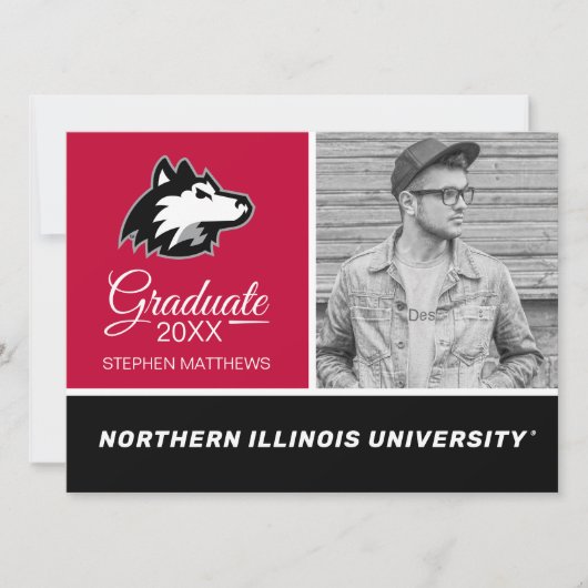 Northern Illinois Huskies | Afstuderen Kaart (Voorkant)