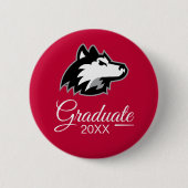 Northern Illinois Huskies | AFSTUDEREN Ronde Button 5,7 Cm (Voorkant)