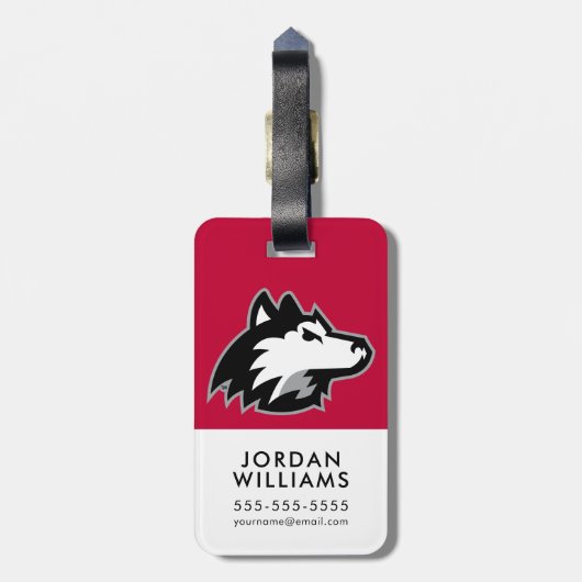 Northern Illinois Huskies Bagagelabel (Achterkant verticaal)