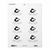 Northern Illinois Huskies Etiket (Full Sheet)