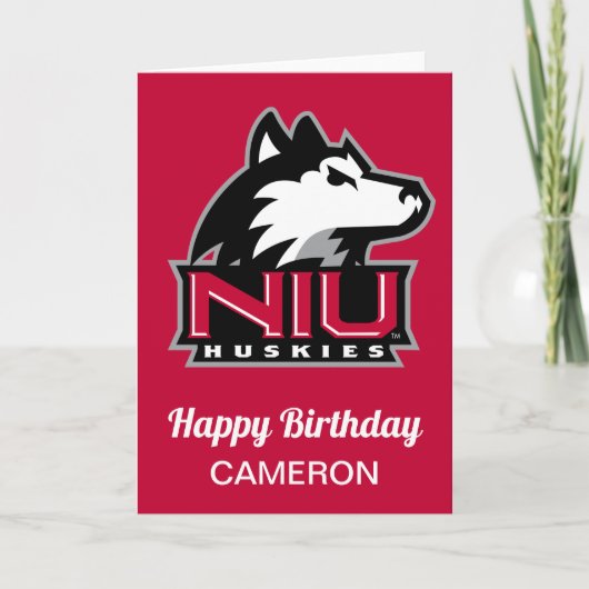Northern Illinois Huskies | Geboortedag Kaart (Voorkant)