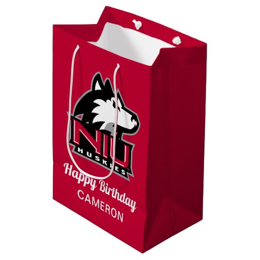 Northern Illinois Huskies | Geboortedag Medium Cadeauzakje (Voorkant Gekanteld)