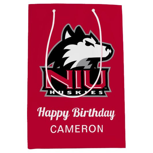 Northern Illinois Huskies | Geboortedag Medium Cadeauzakje (Voorkant)